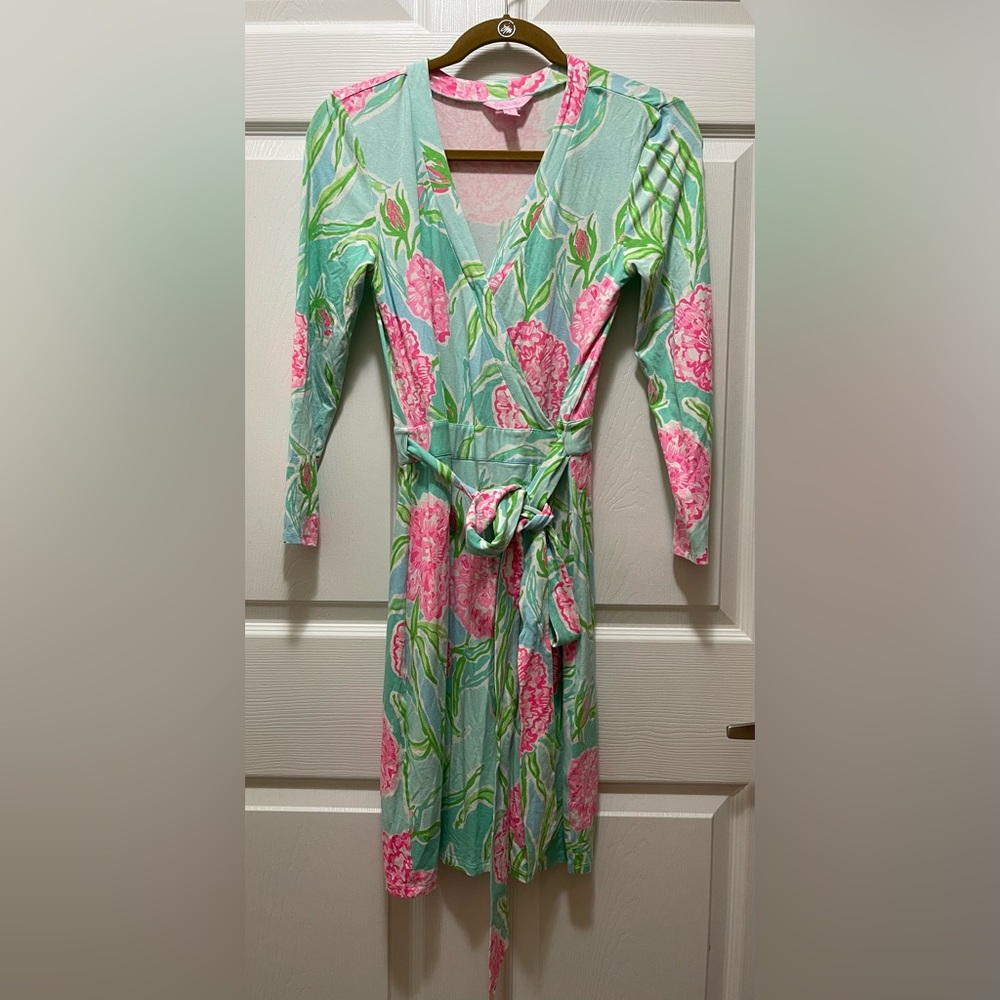 Lilly Pulitzer Robe Floral Flower Size S